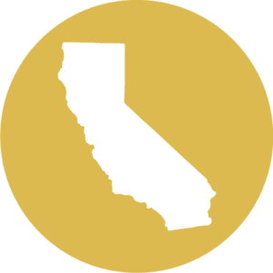 Yellow Image Map of California