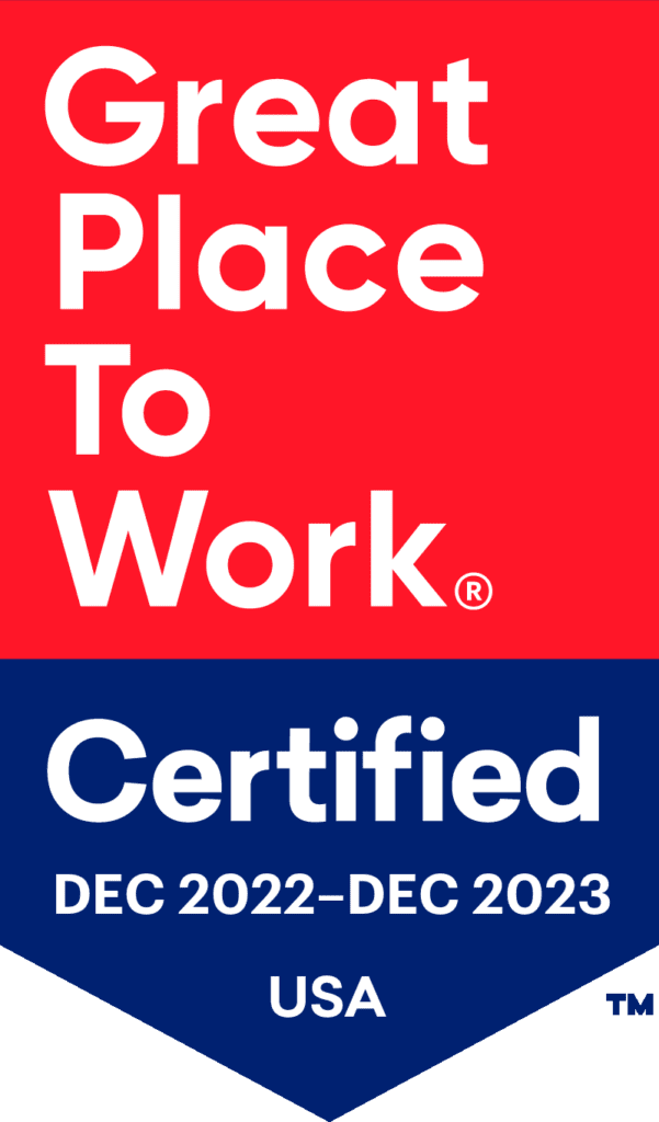 Great Place to Work Certification badge showing that GT is certified from December 2022 to December 2023.